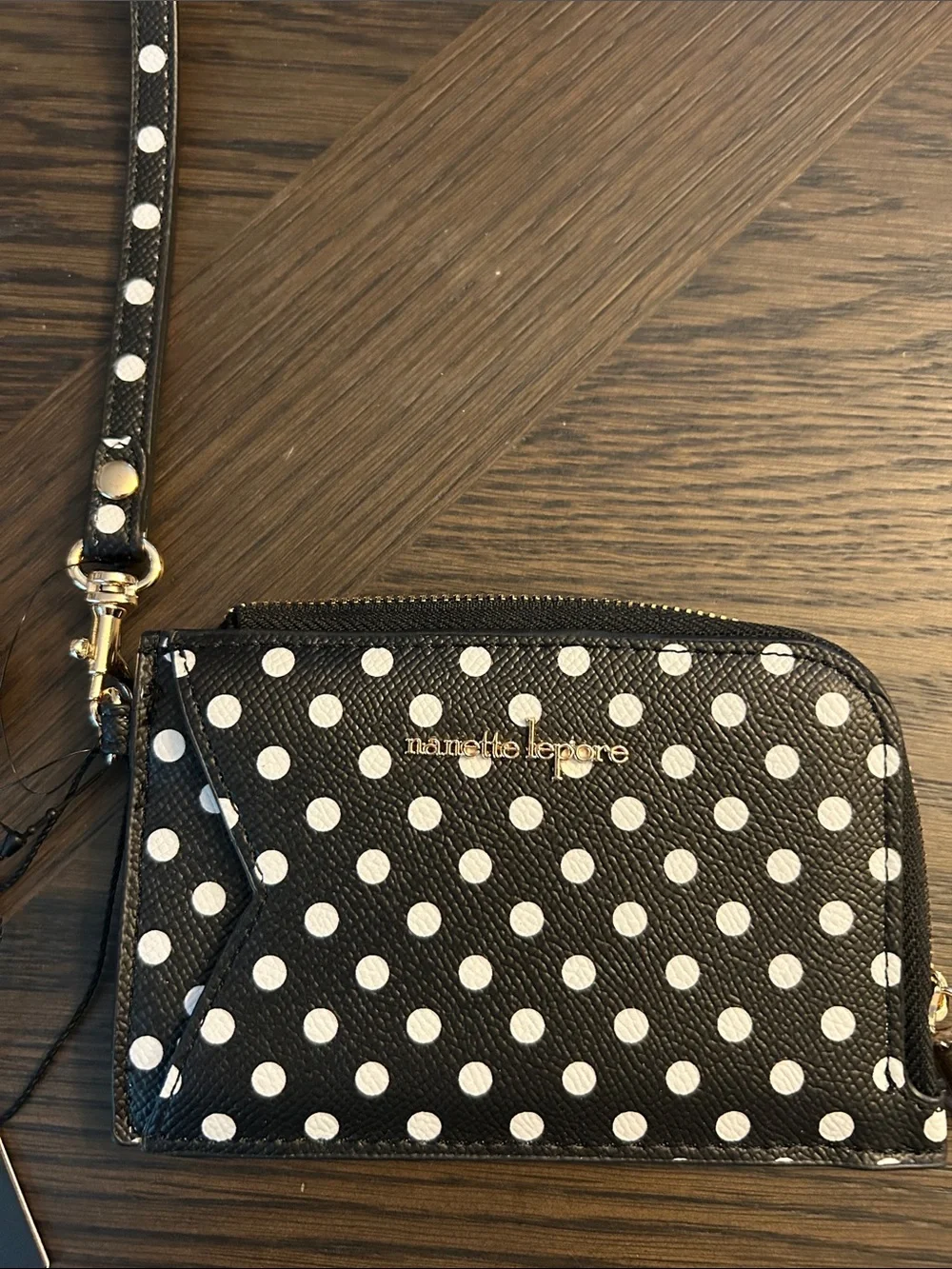 Nanette Lepore Polka Dot Wristlet and Cardholder - NWT